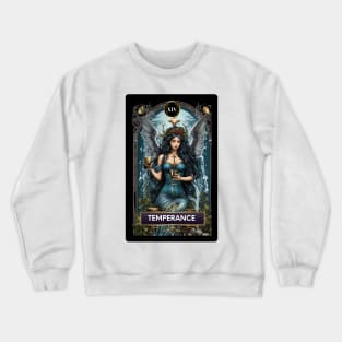 Temperance Card from The Mermaid Tarot Deck Crewneck Sweatshirt